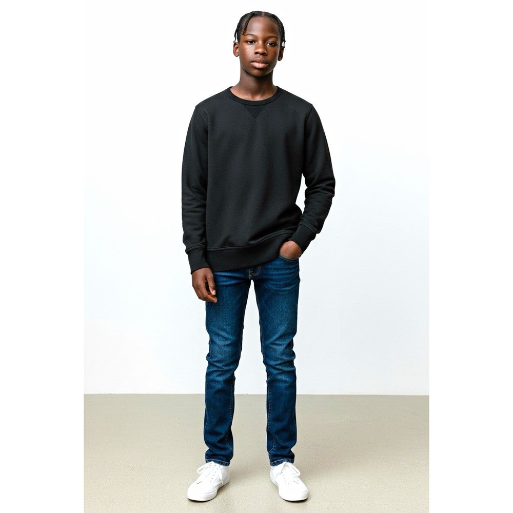 Banana Republic Men's M Black Crew Neck Pullover Sweatshirt Long Sleeve #198